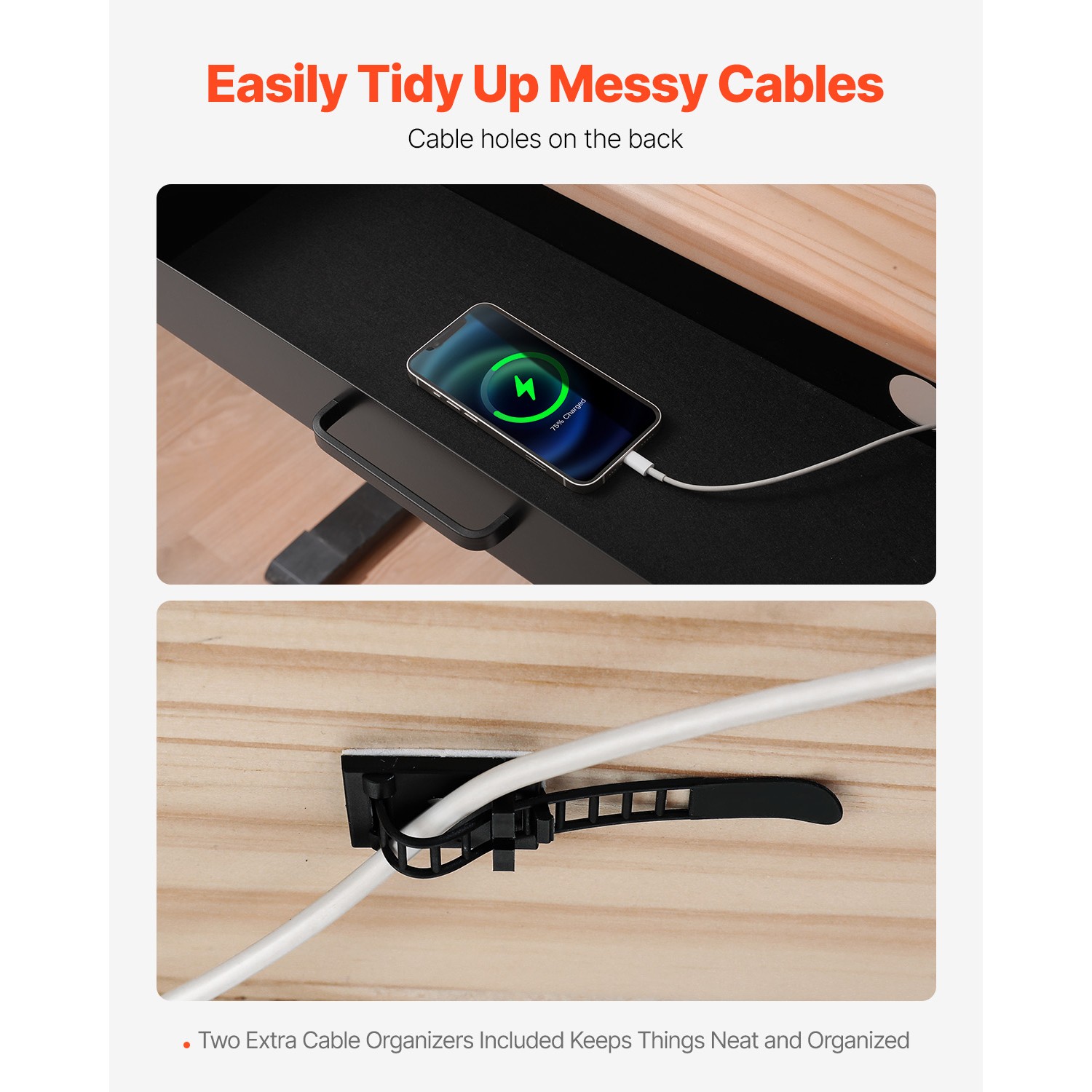 Uimoso 22 in Slide-Out Under Desk Drawer Organizer for Home and Office Use