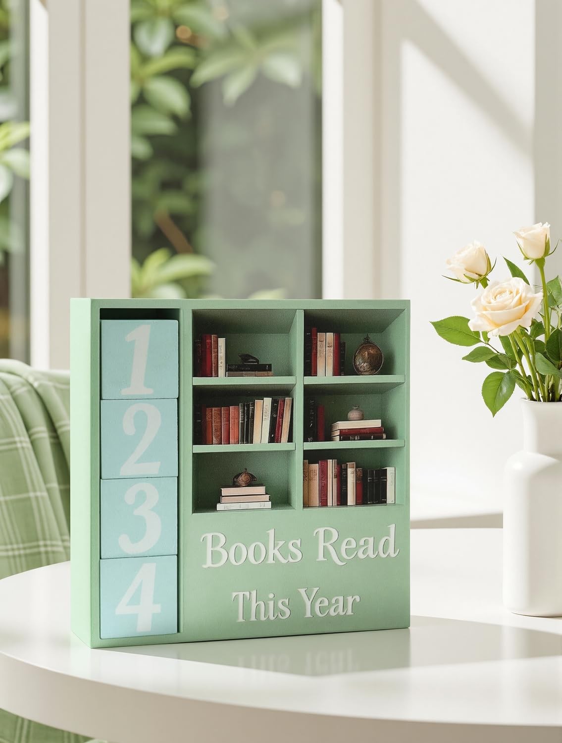Books Read This Year Counter Gifts for Readers, Personalized Book Counter Tra…