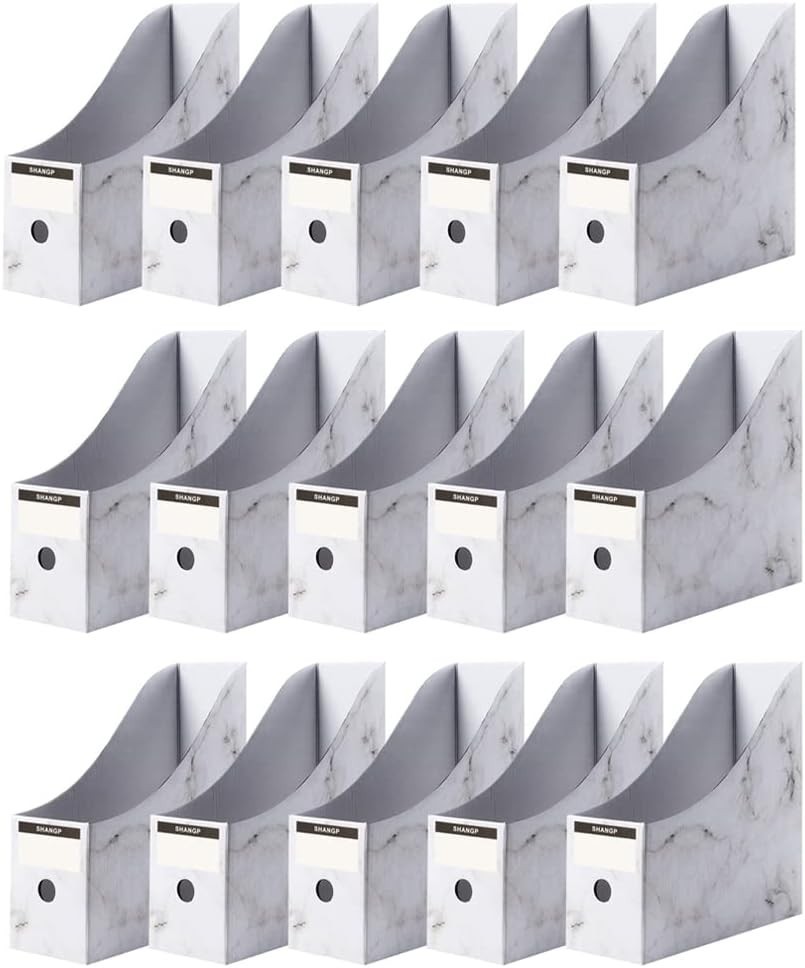 Foldable Desk File Holder Organizer Sturdy Cardboard Magazine Storage Box Docume