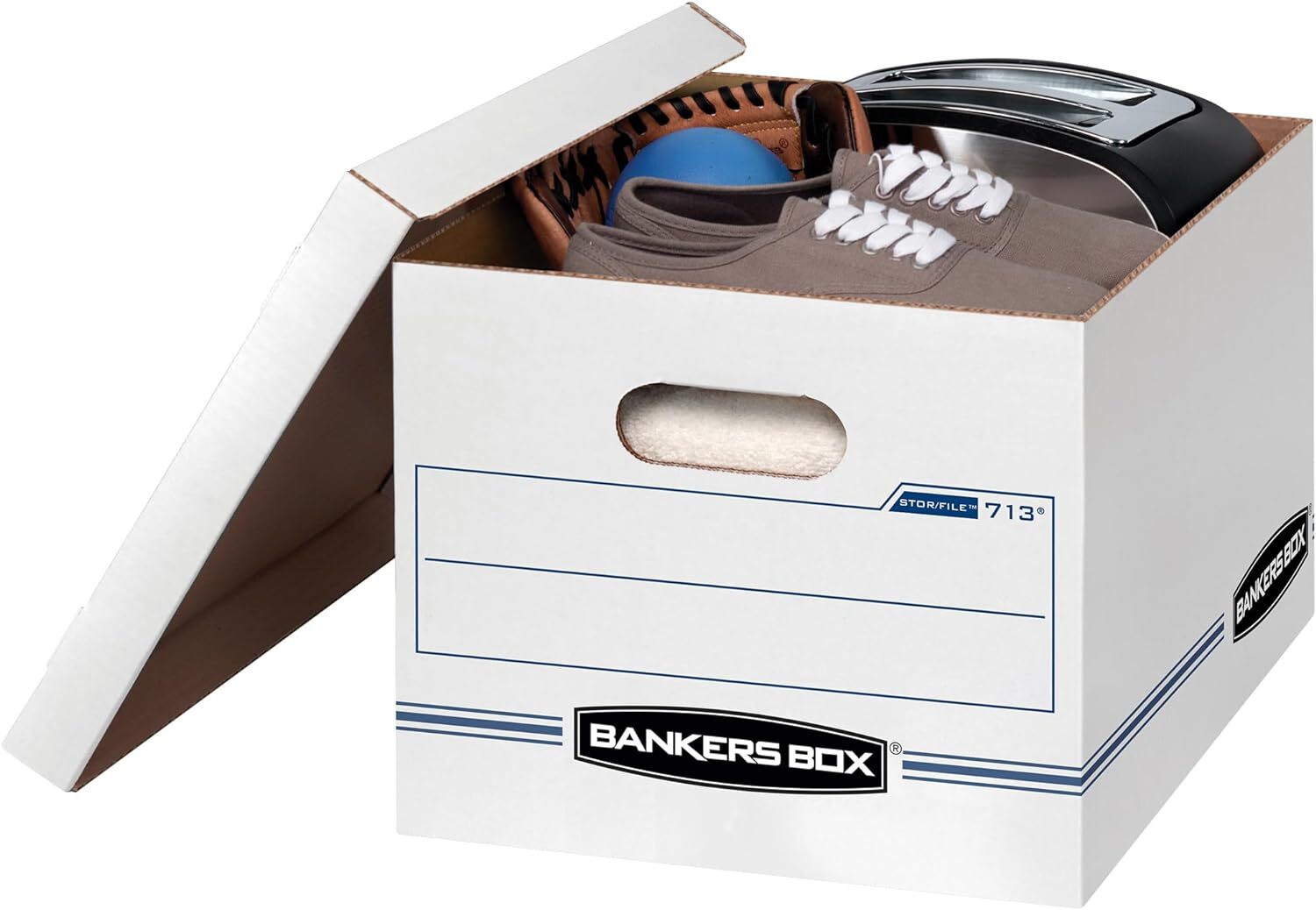 Bankers Box 0071302 STOR/File Storage Boxes, Standard Set-Up, 20 Pack, White