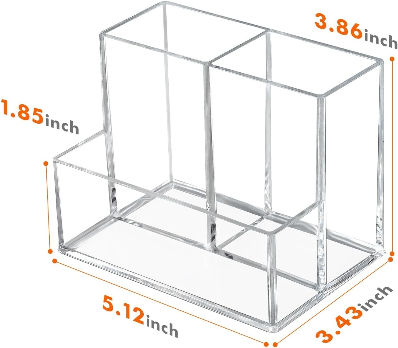 Pen Holder for Desk, Clear Acrylic Pencil Holder for Desk, Marker Holder with…