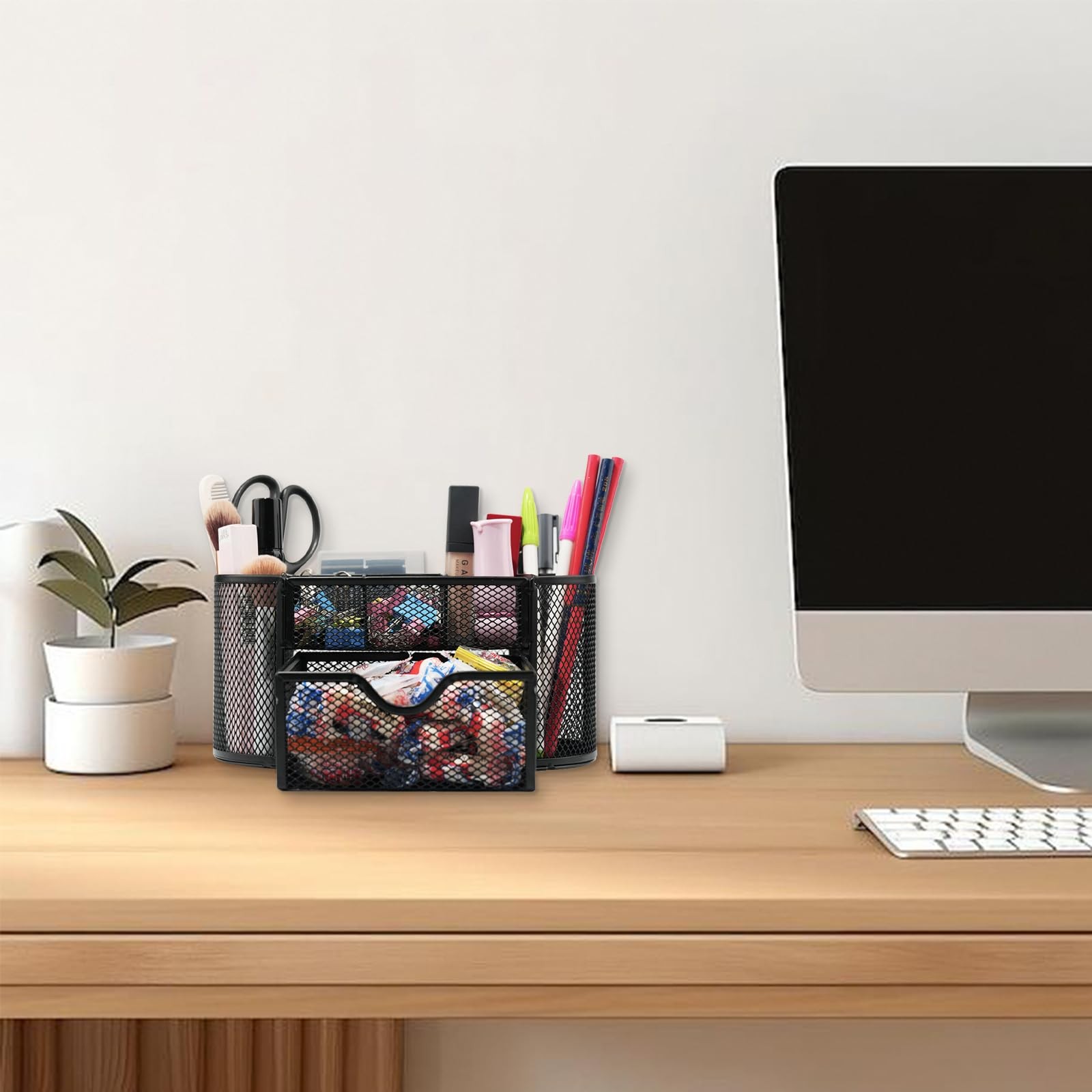 Newkita Desk Organizers and Accessories with Pencil Pen Holder Supply 8 black