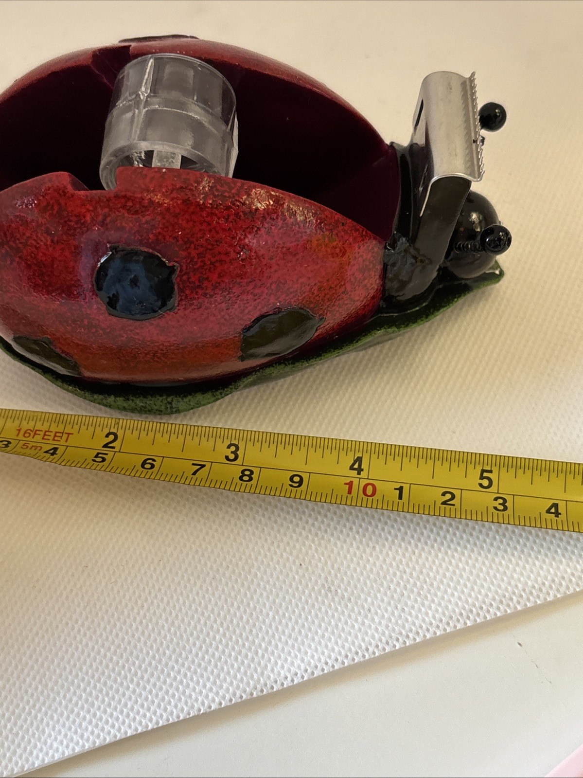 Vintage Ladybug Ceramic Desk Set. New Vintage. Wildlife Foundation Ranger Gift