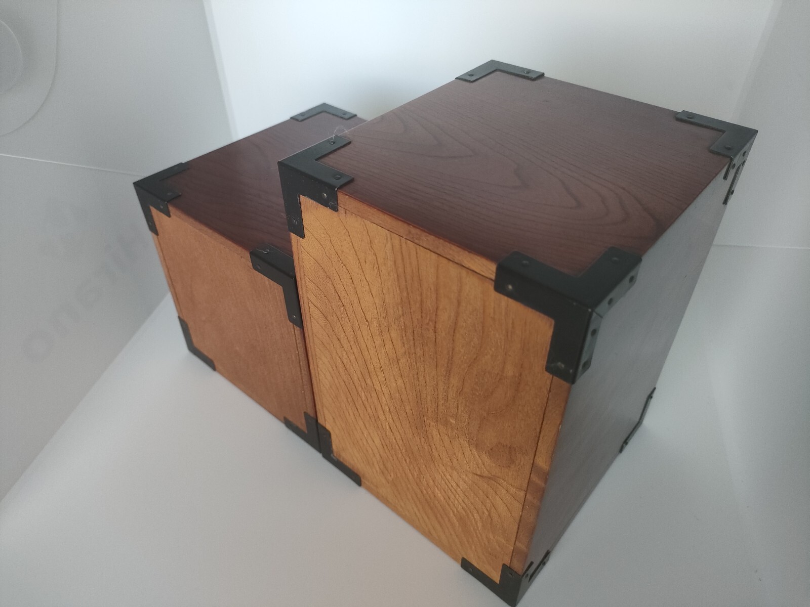 Wood Chest Showa Vintage 2 sets (3 drawers + 2 drawers) Limited Japan