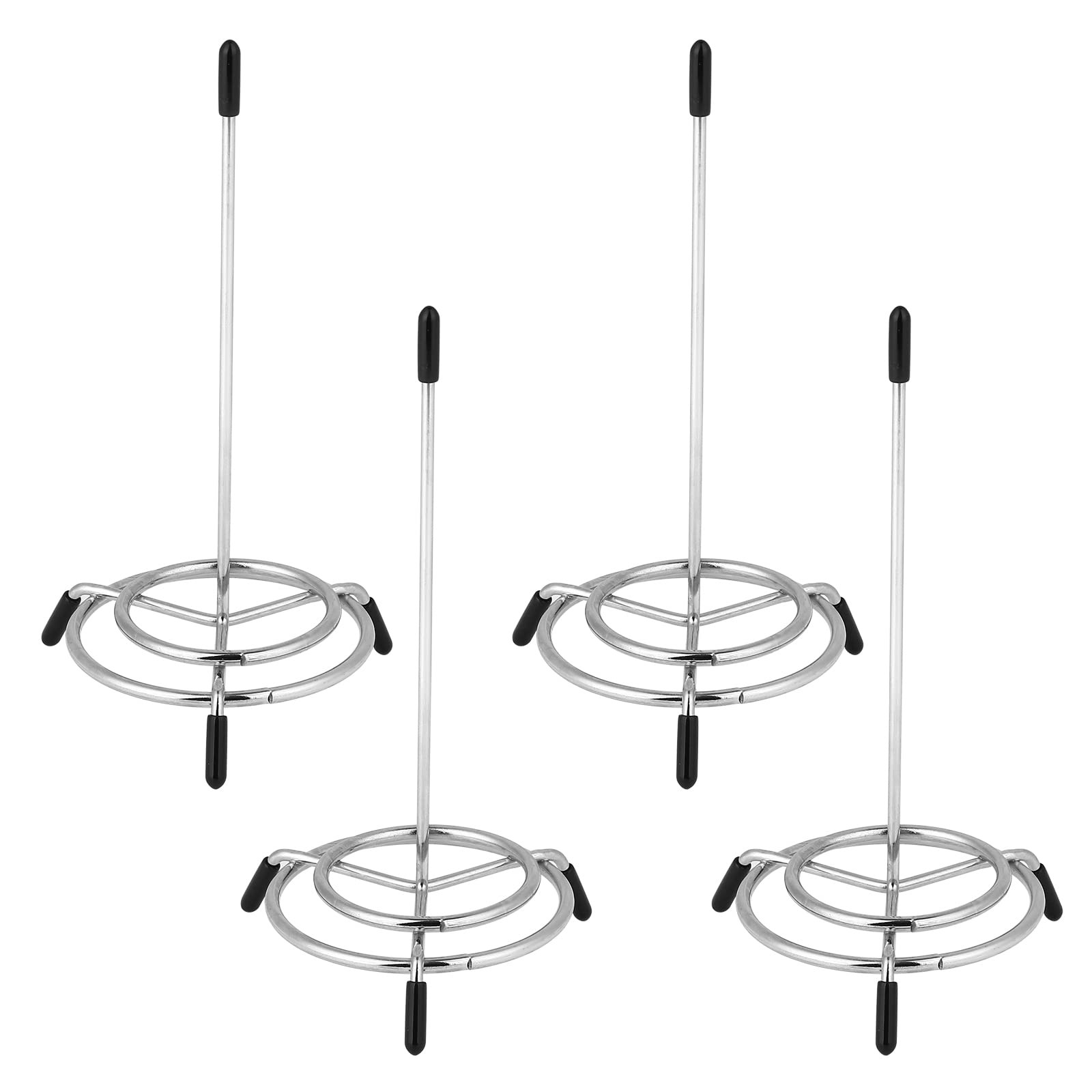 4PCS Check Spindle, Receipt Holder Spike, Stainless Steel Bill Fork, Silver