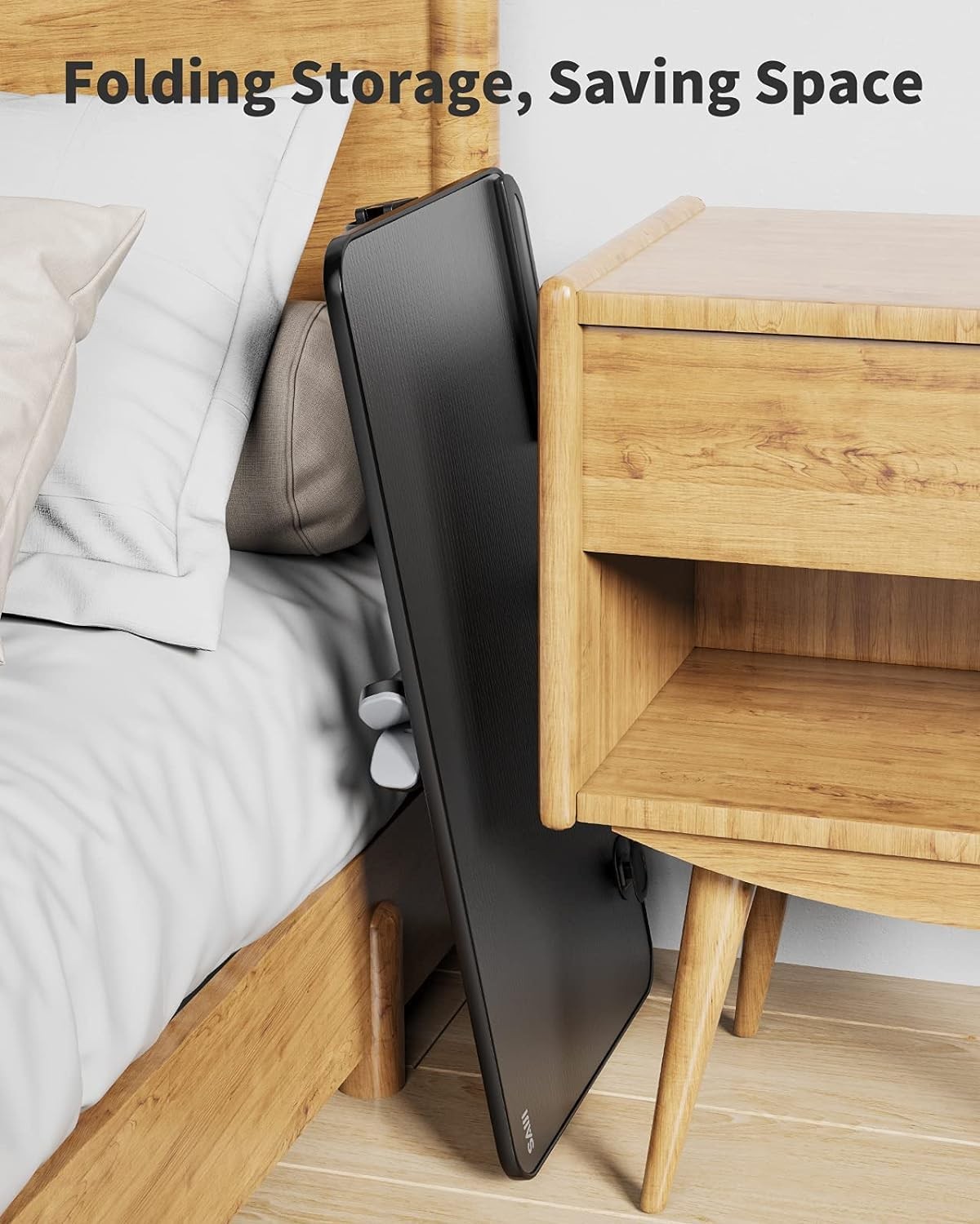 Saiji Height Angle Adjustable Laptop Stand For Bed Lap Desk Bed Tray Table