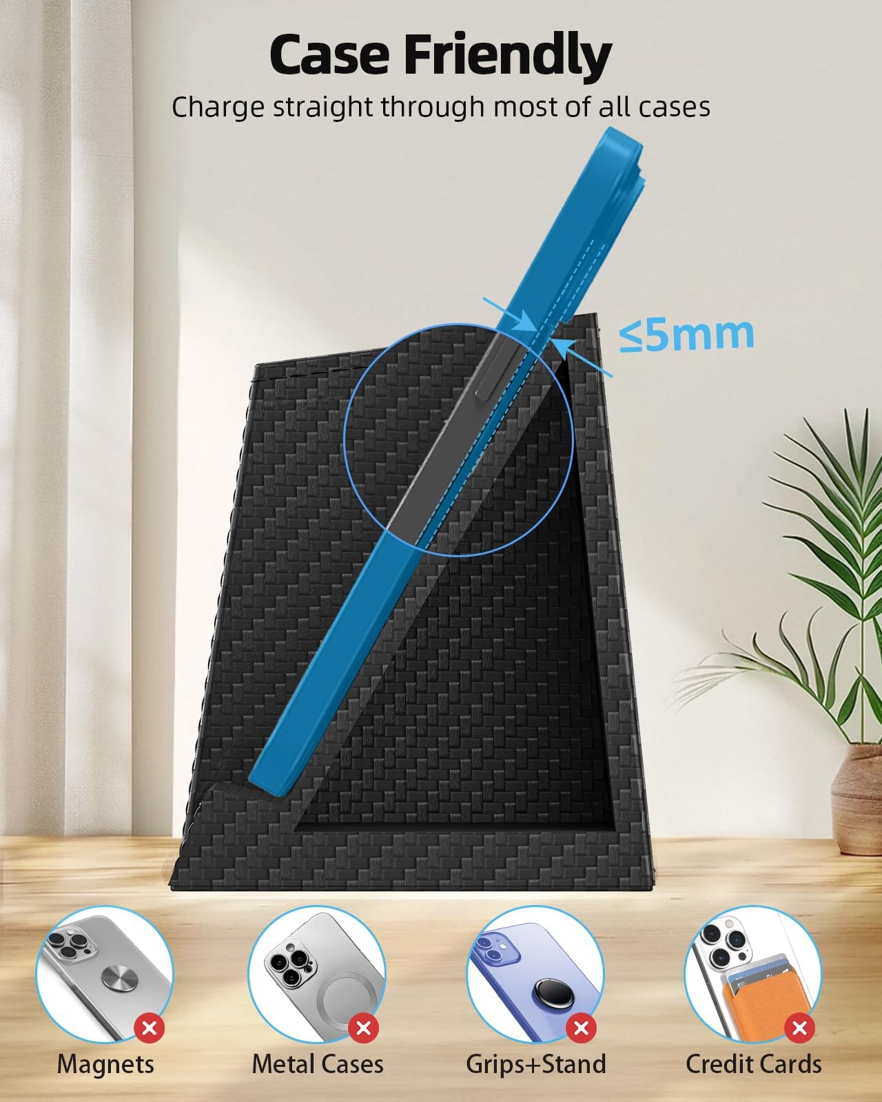 Multifunctional Pen Holder and Organizer for Desk with Wireless Charger, Digi…
