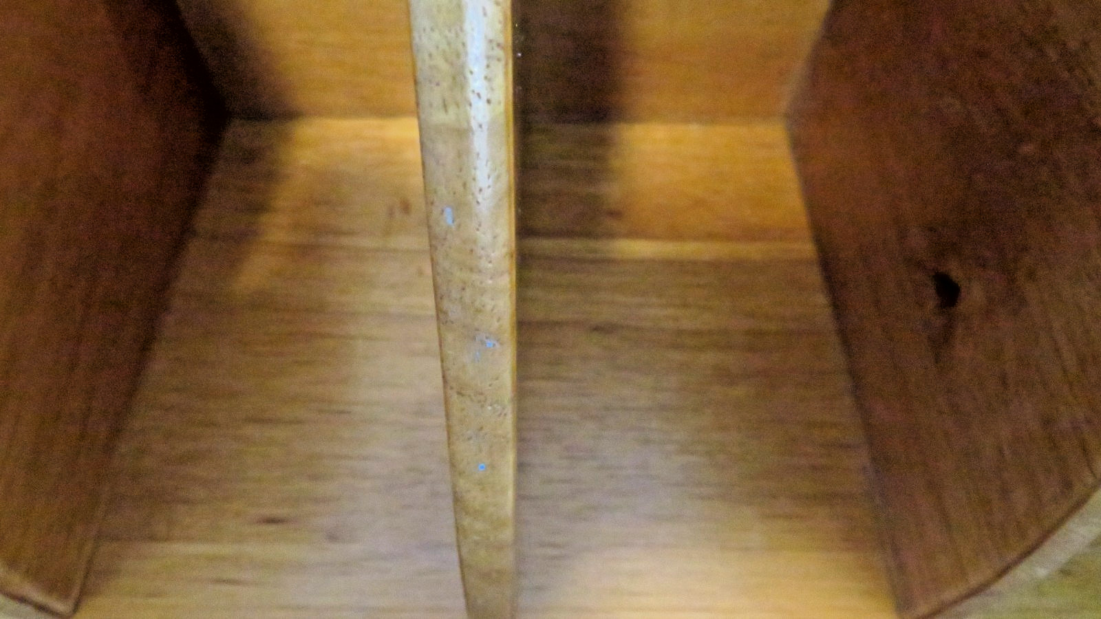 Vintage Two Tone Solid Wood Desk Top Organizer File Rack 7 Slot 17 x 11 Inch