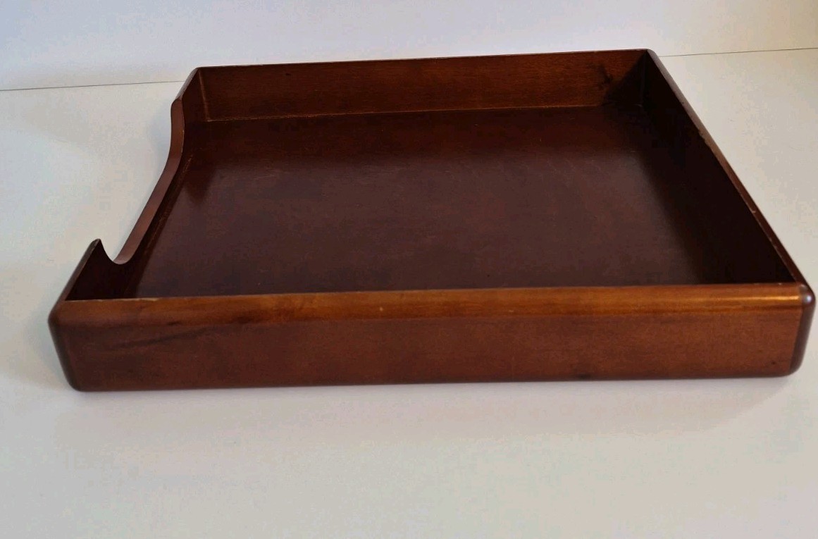 Eldon Cherry Wood Letter & Desktop Tray 10×13 Inch