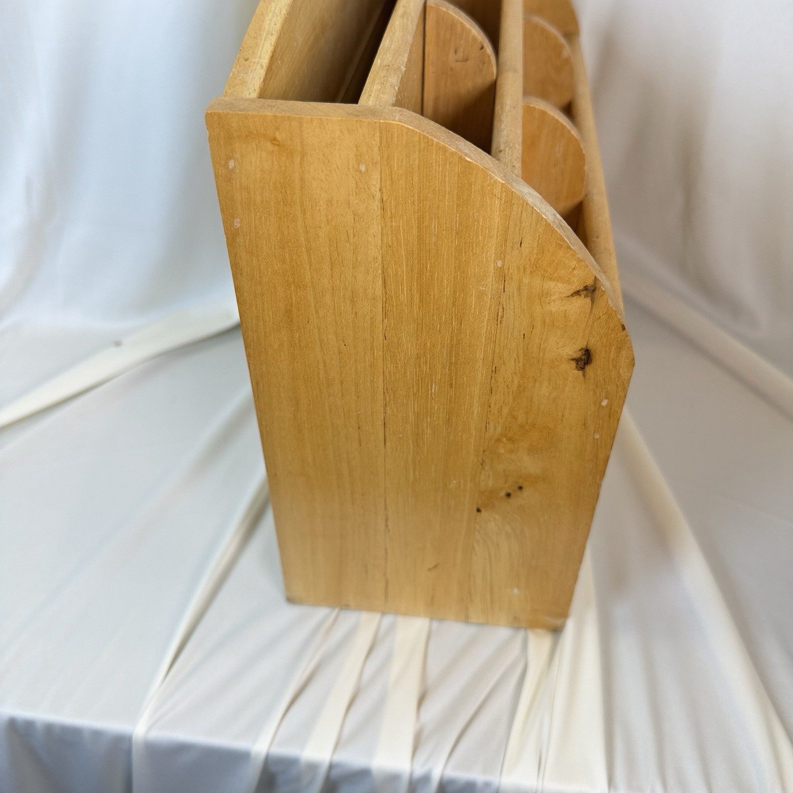 Solid Wood Letter/Mail Desk Top Organizer 9×12.5×5 Inch