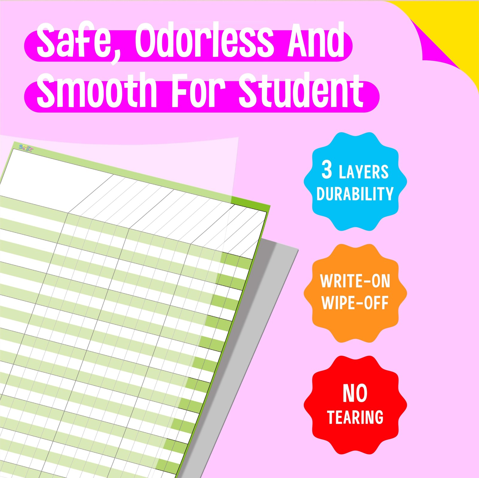 6 Pack Dry Erase Incentive Chart, 6 Multi-Color 11″ x 17″, Multi-color