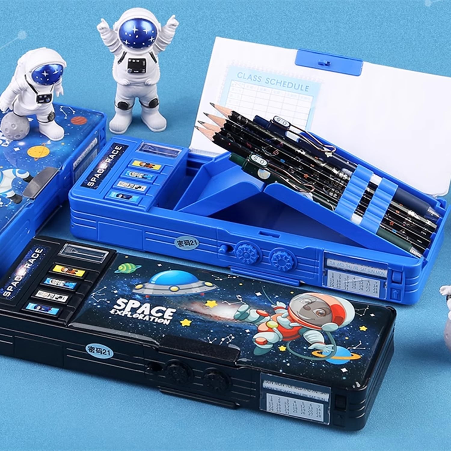 Pop up Multifunction Pencil Case for Kids Astronaut Spacesuit Pen Box Bag Pen…