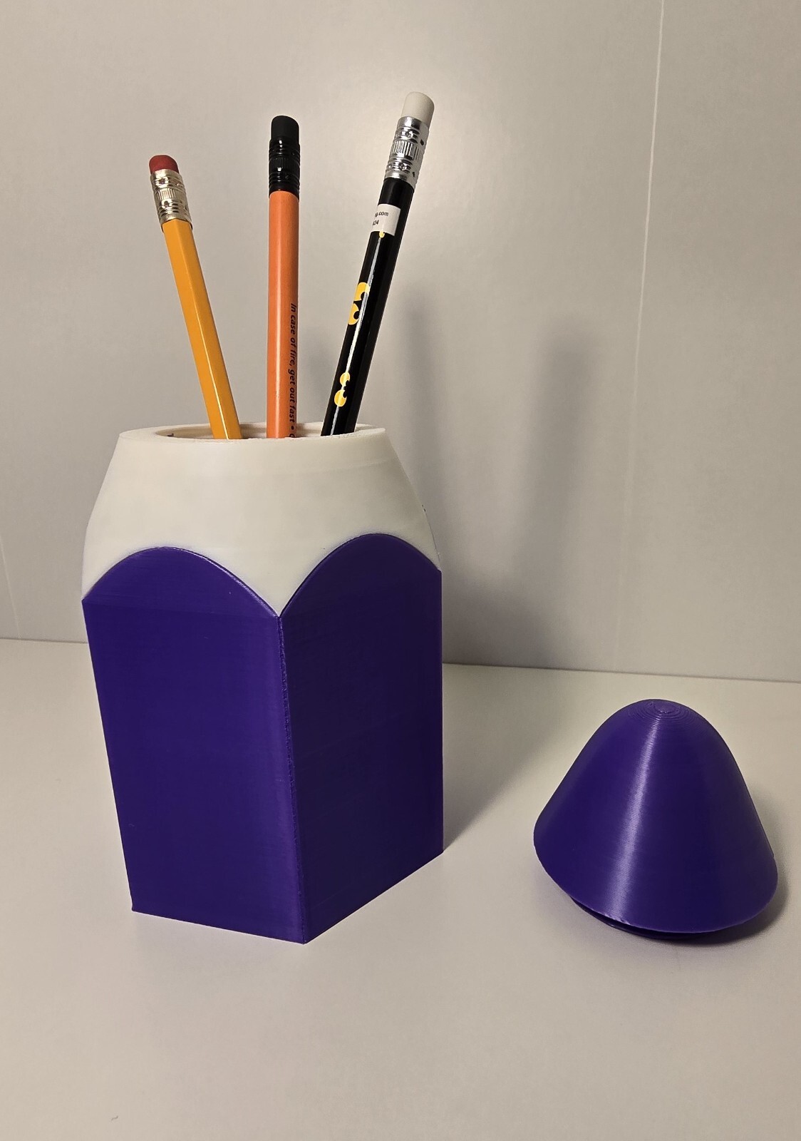 Giant Pencil Desk Organizer – Fun & Functional Storage for All Ages! Purple