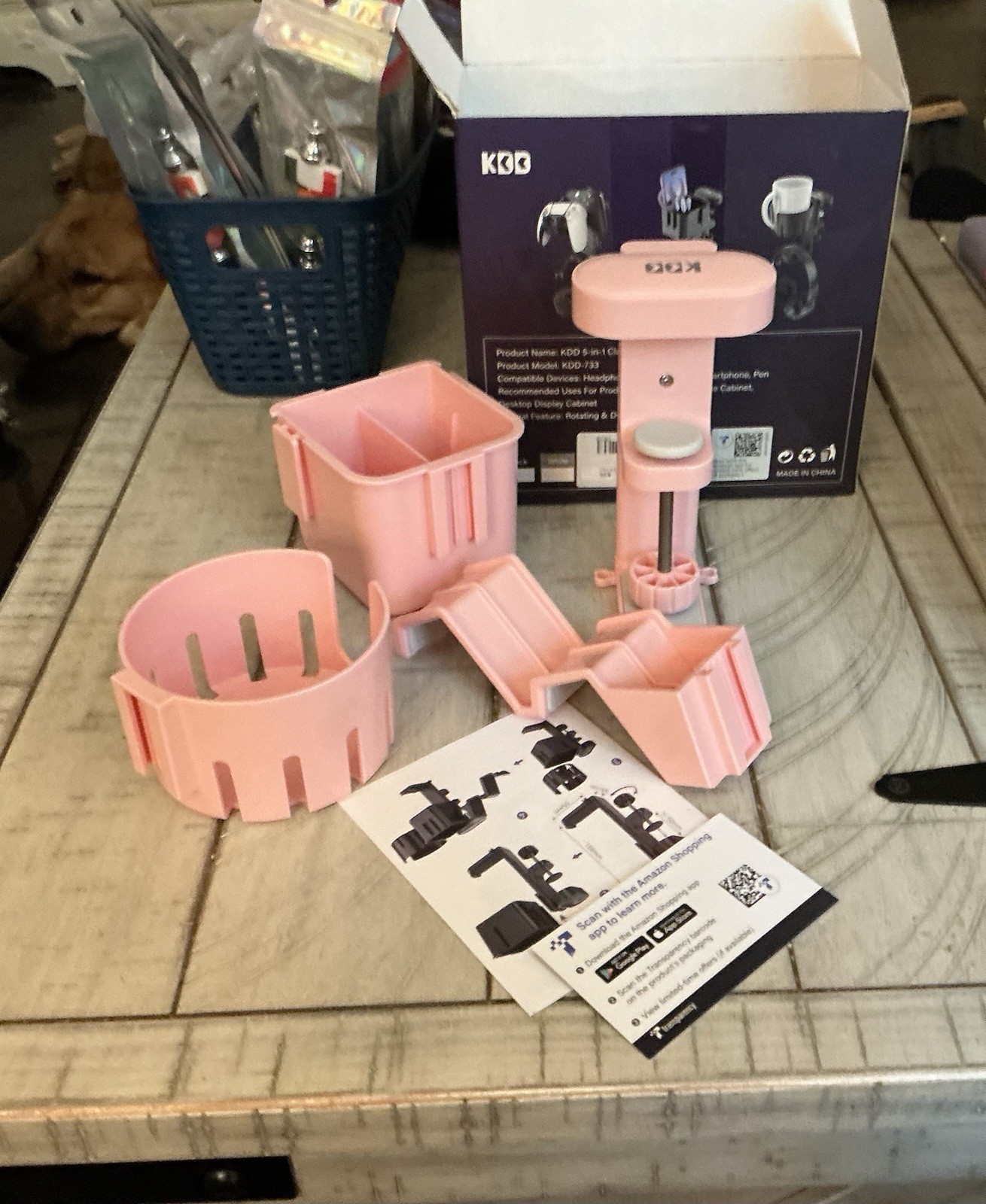 5 in 1 Clamp on Desk Organizer