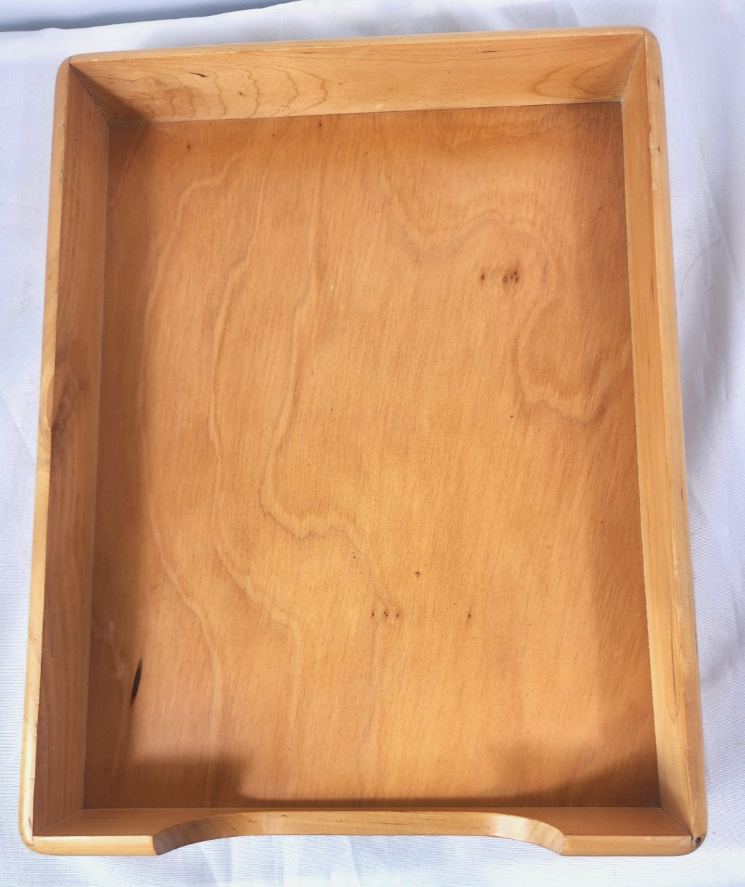 vintage Eldon ? Woodline Solid Birch ? Maple ? Wood Desk Document Letter Tray