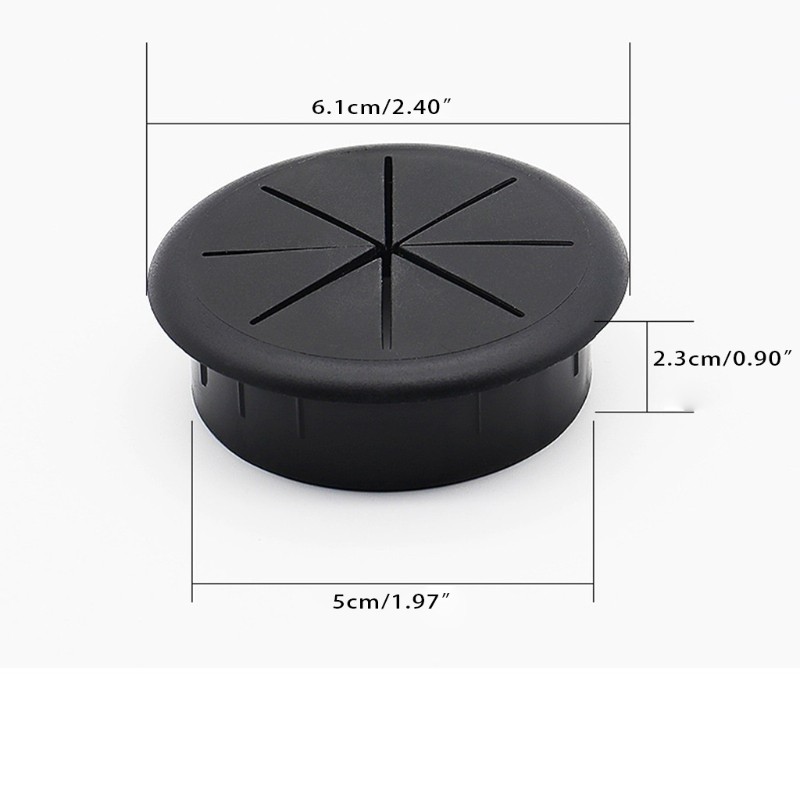 2 Inch Flexible Desk Grommet,Organize Wires and Cables on Office Equipment