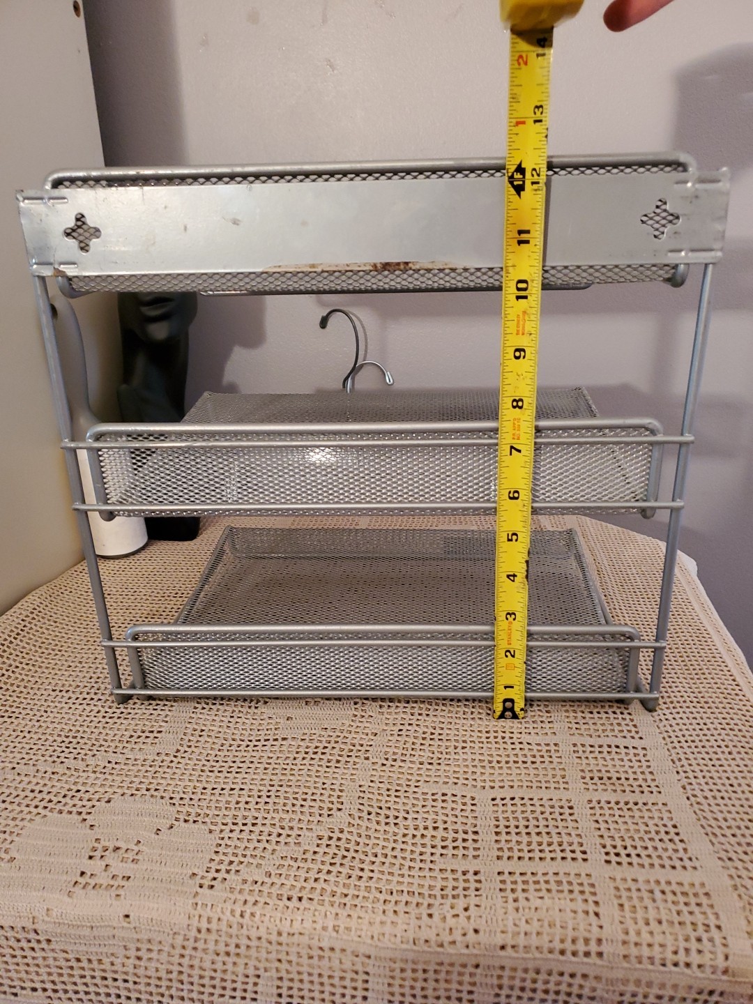 Eldon Desk Organizer Metal Mesh Wall Hanging Office Supplies Silver