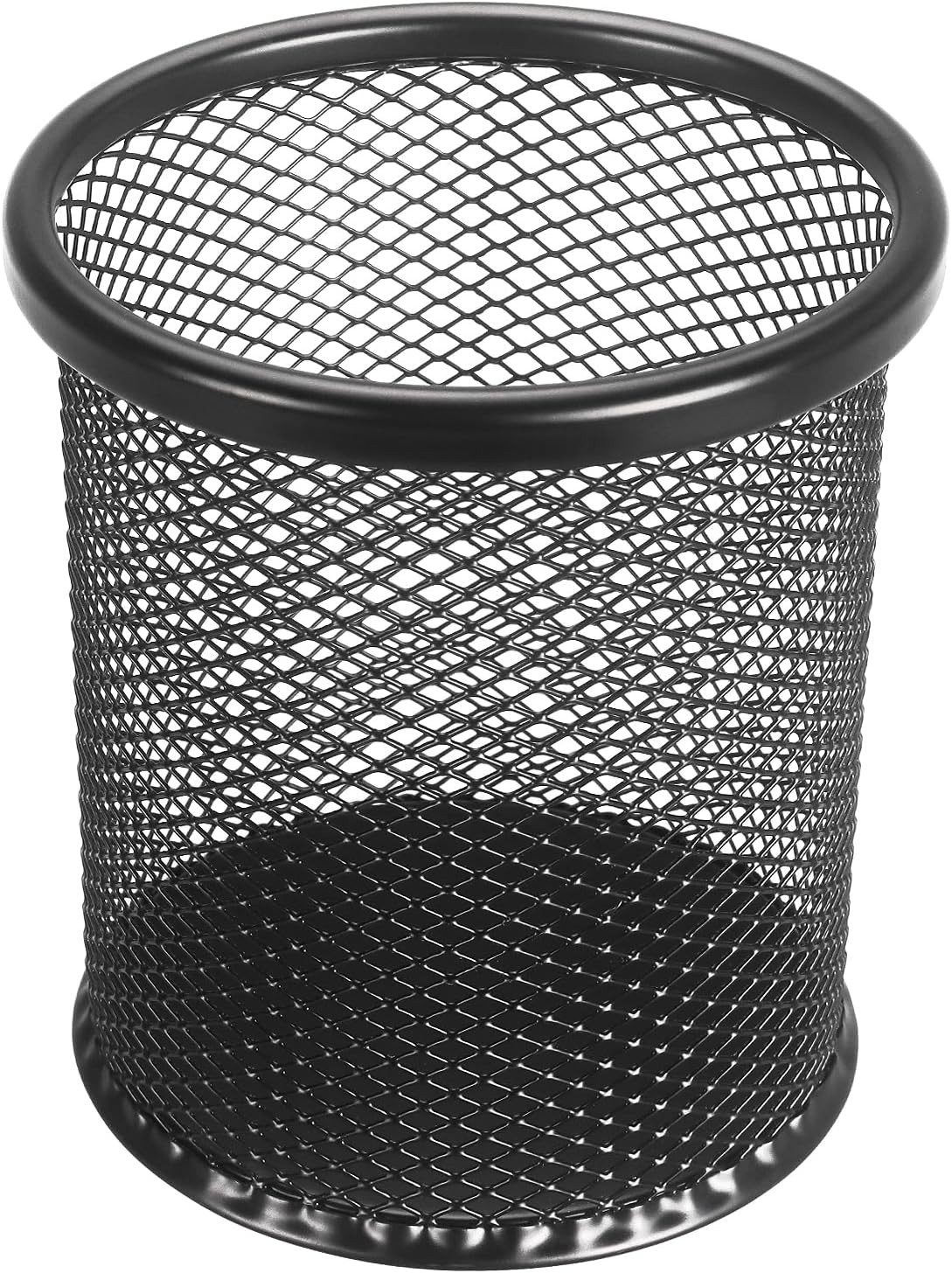 Pen Holder Cup for Desk, Wire Mesh Pencil Cup Holder, Black | Pen Cup for Desk O