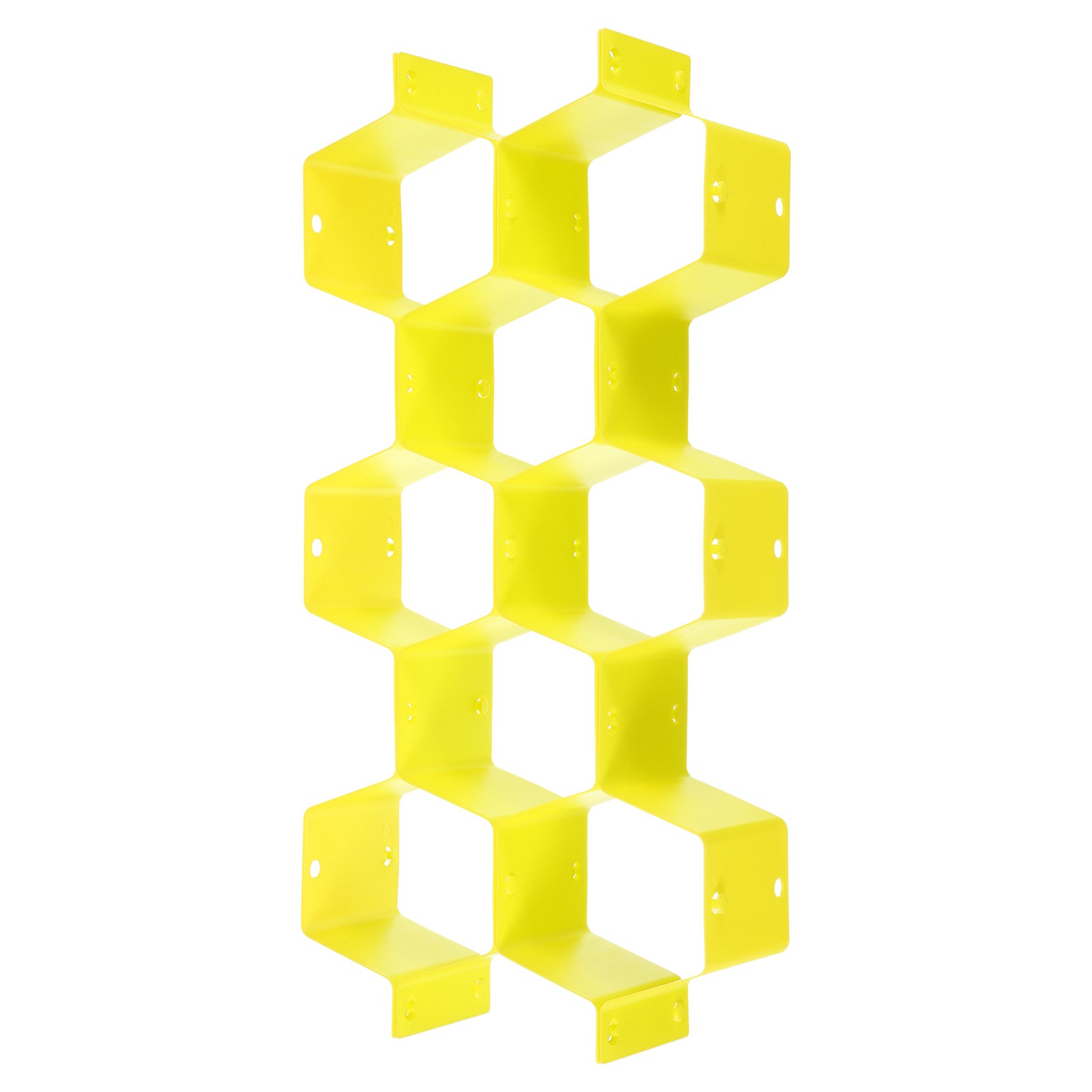 8Pcs Plastic Adjustable Separator Drawer Organizer Divider Yellow
