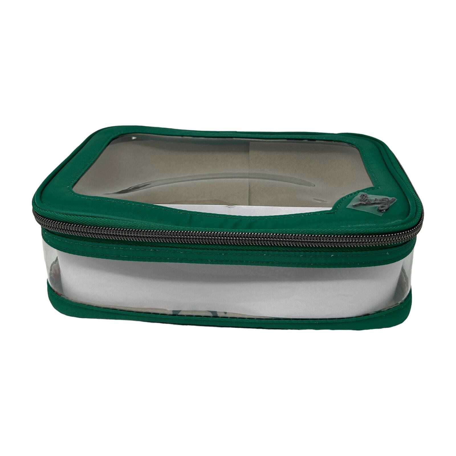 Lug Clear View Zip Storage Pouch Kelly Green Organizer Pencil Craft Desk Travel