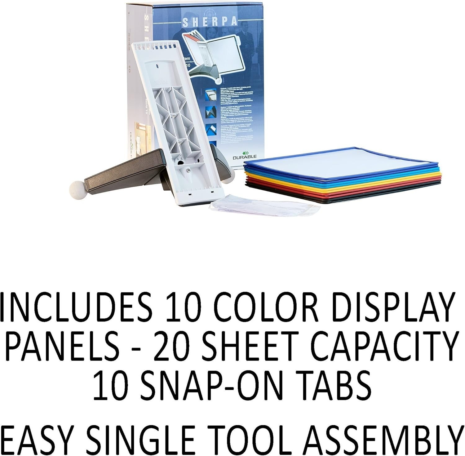 Desktop Reference System W/ 10 Double-Sided Panels Letter-Size 8.5″ x 11″ Inches