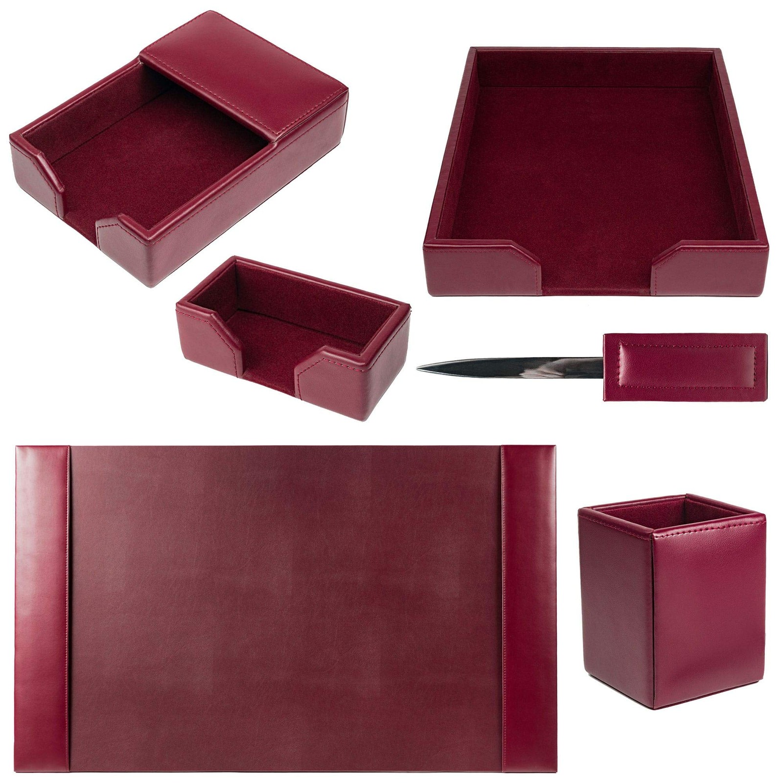 Dacasso Bonded Set – Pad Organization Essentials Burgundy 6