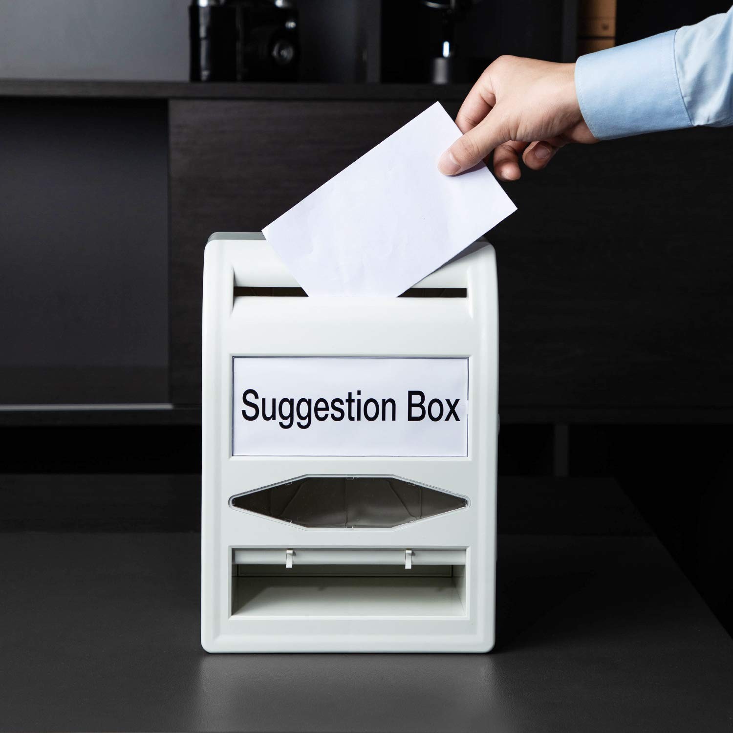 Retailer Basics Abs Suggestion Lock And Key Ballot For Voting 8.2 X 4.7 X 11.3