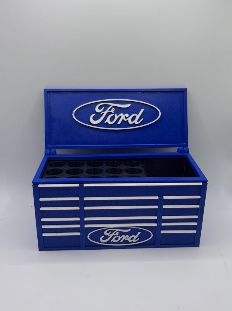 Ford Desk Organizer – Mini Toolbox Pen Holder | Office & Workshop Gift