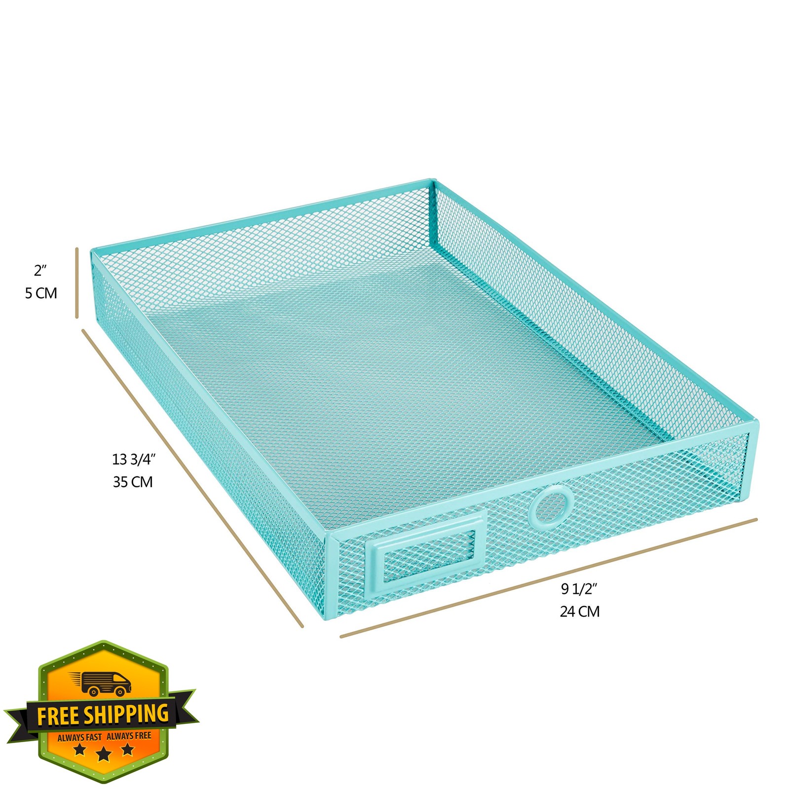 Annova Turquoise Desk Organizer
