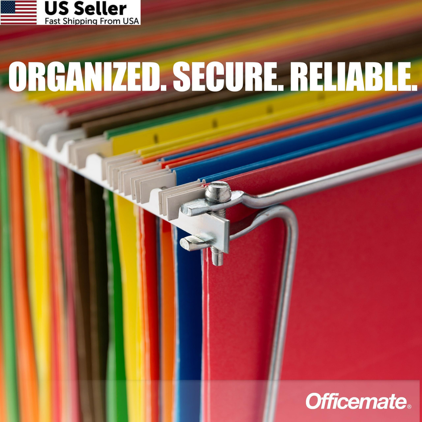 Officemate Hanging File Frame, Letter Size, 2 count (Pack of 1), Silver