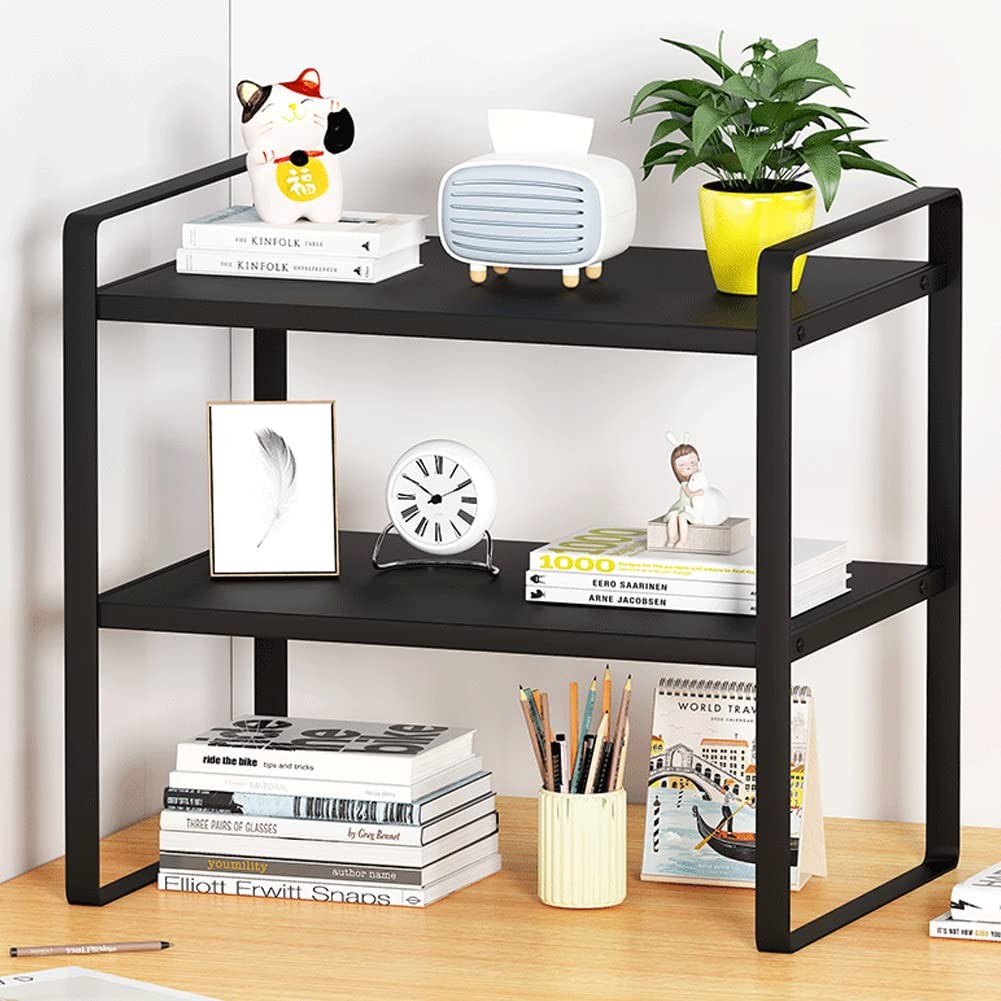 SIDIANBAN Desktop Organizer 15.7 x 7.8 x 14 inches, Black Rack & Board