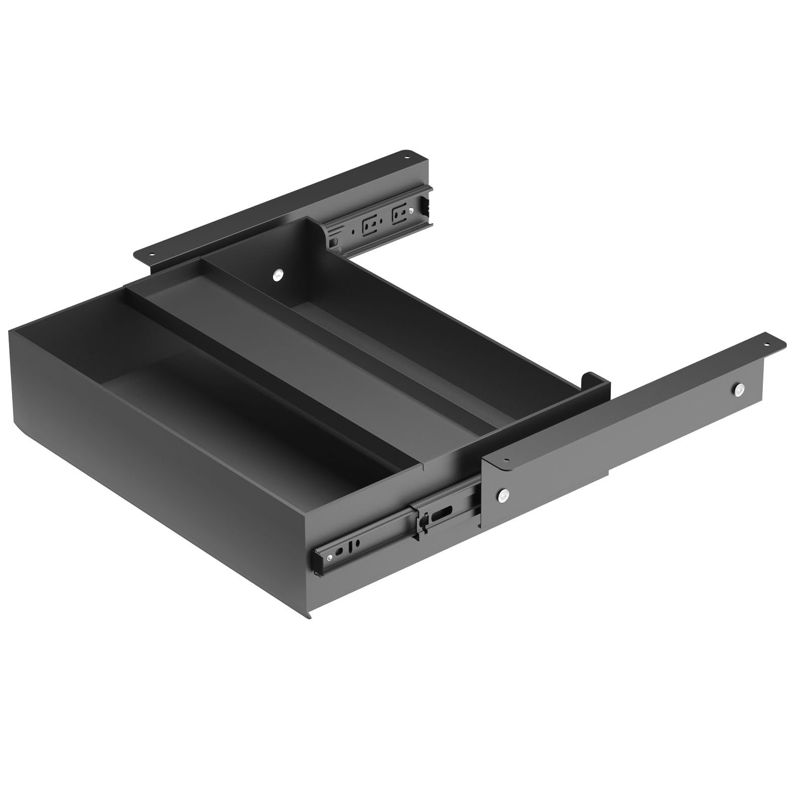 Gaxomo Under Desk Drawer(15.2”x10”x2.8”) with Sliding Pencil S, Black