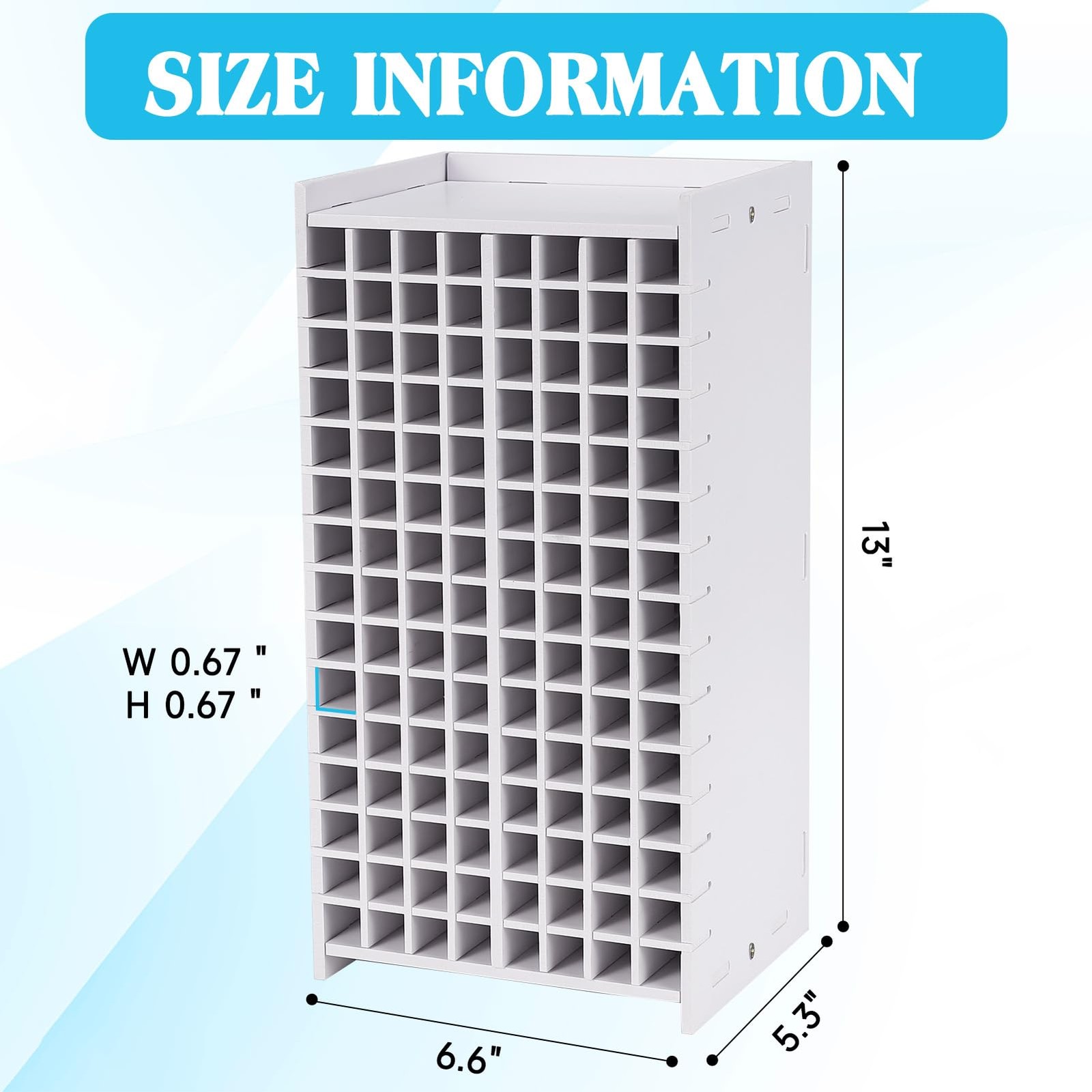 Marker Organizer, 120 Slots Marker Holder Organizer, Marker Storage with Divider