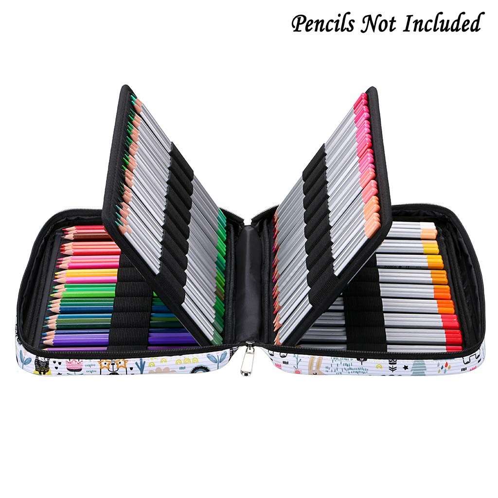 Portable Colored Pencil Case – Colored Pencil Organizer Holds 166 Pencils or …