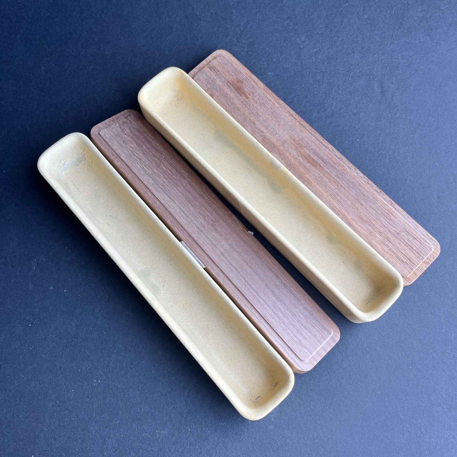 Set of 2 Yumiko Iihoshi Desk Pencil Pen Table Organizers from Japan Porcelain