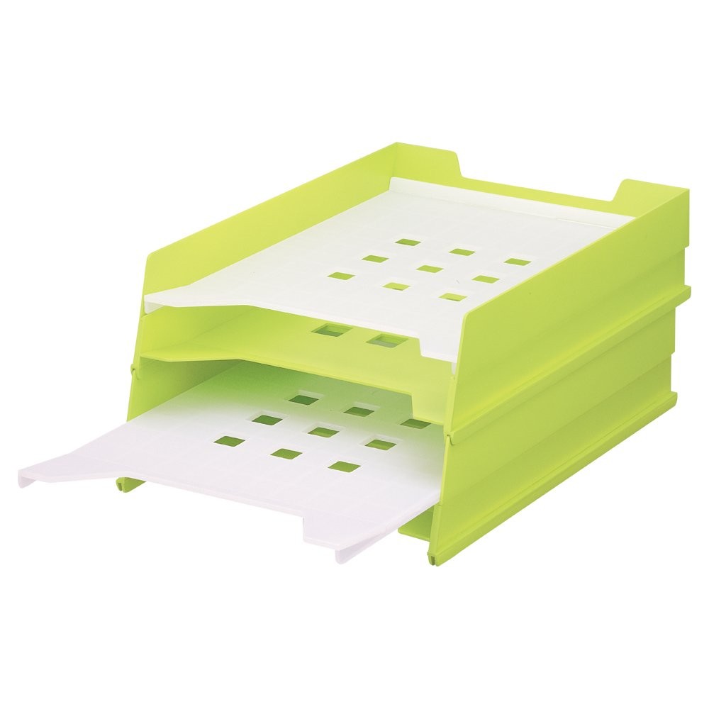 Lihit lab. Multi-Letter Tray A4 Light Green A7300-6