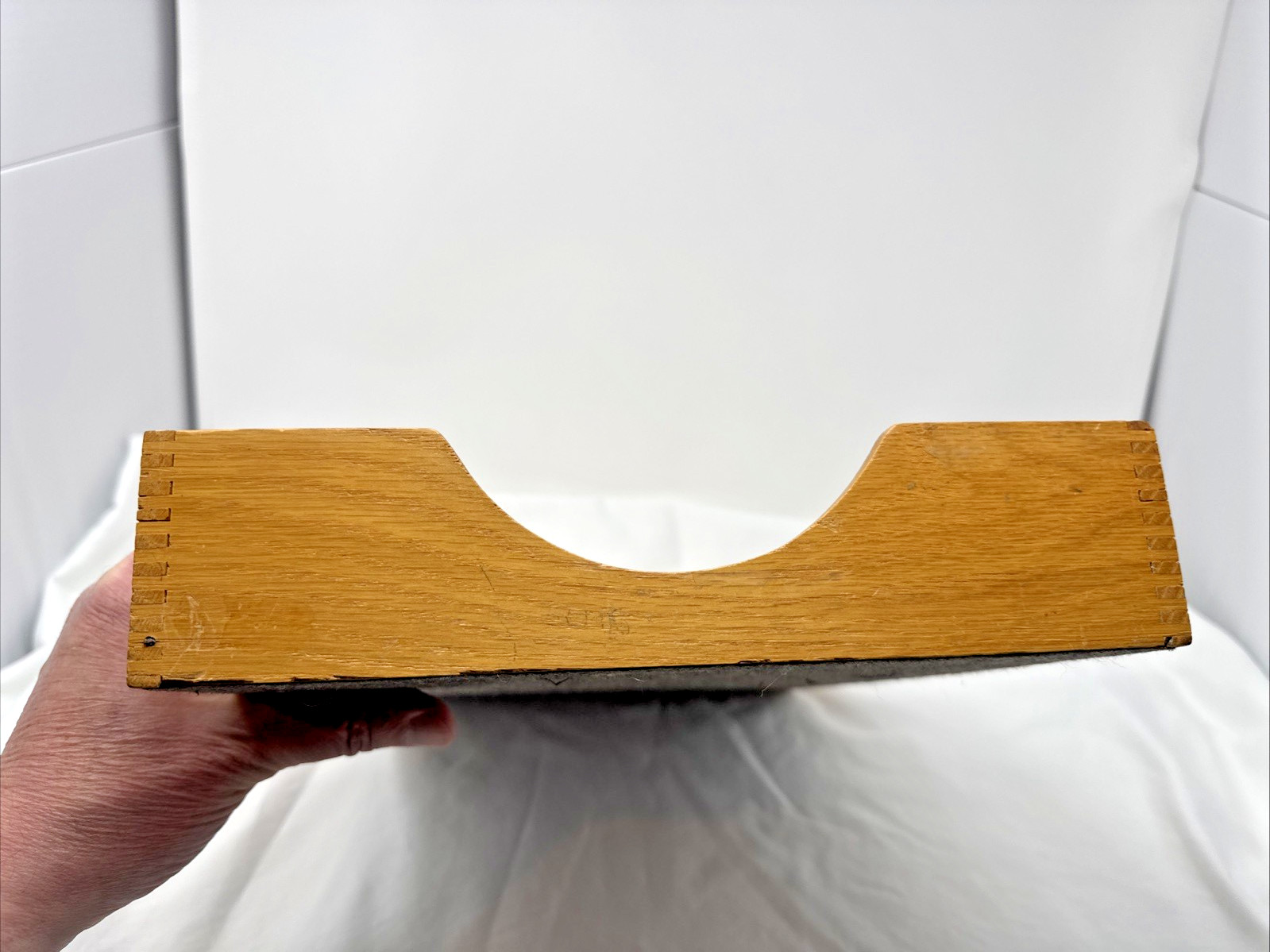 Vintage Hedges Files 1721 The Line Dovetail Oak Wooden Box Letter File Desk Tray