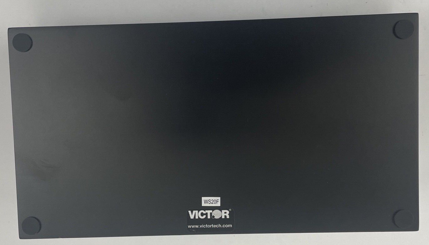 Victor Desk Organizer with Smart Phone Holder Wood Desktop Storage Black – NEW