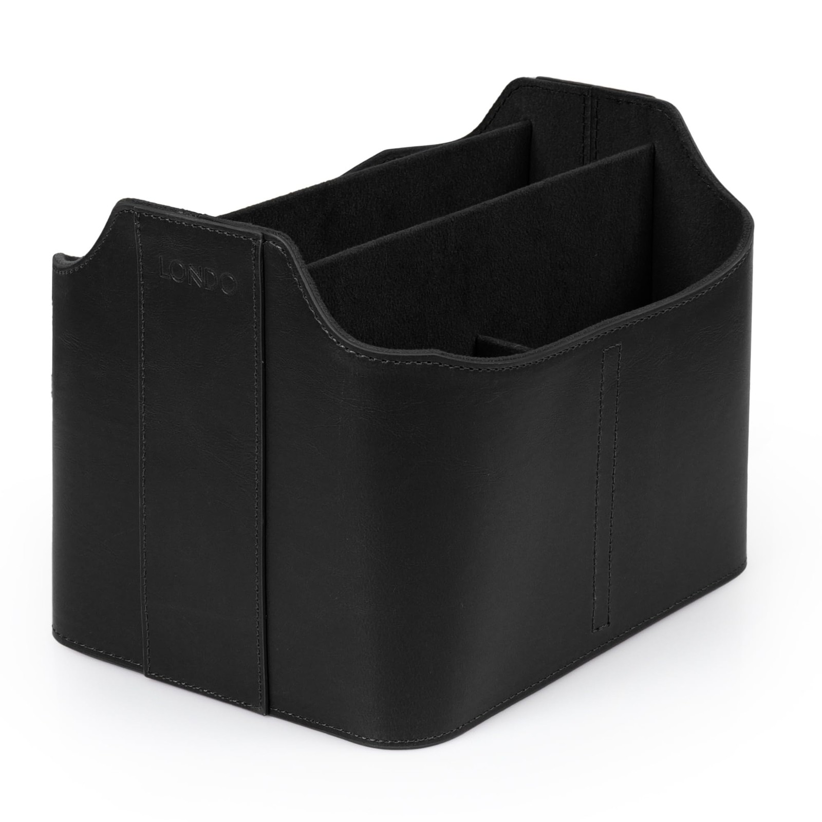 Londo Pu Leather Remote Control Holder Office Supplies Desk Organizer Tablet