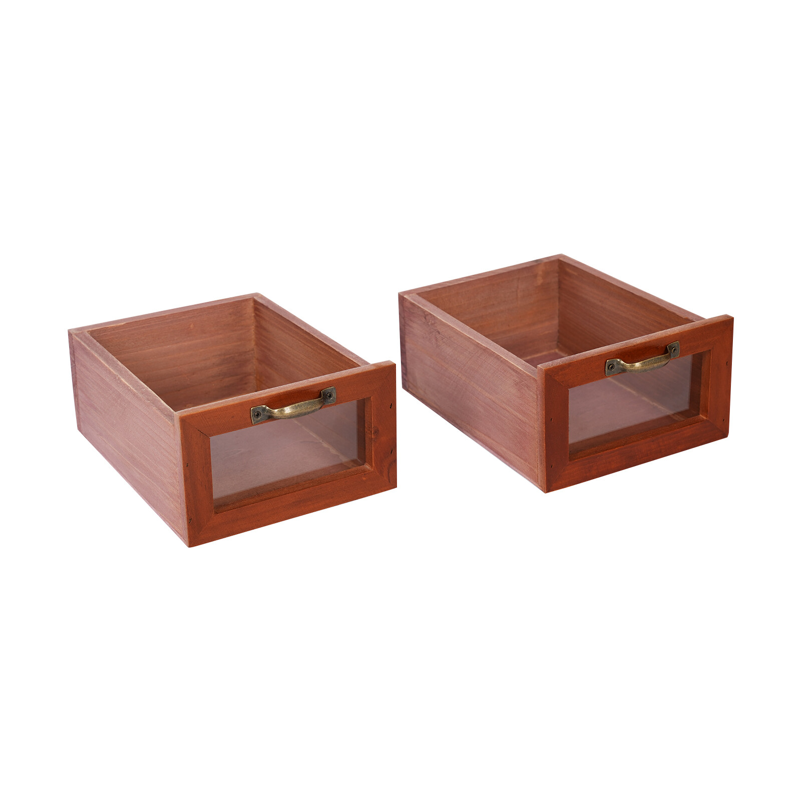 Vintage Desk Organizer Tabletop Storage Organization Box w/ 3 Drawers for Office