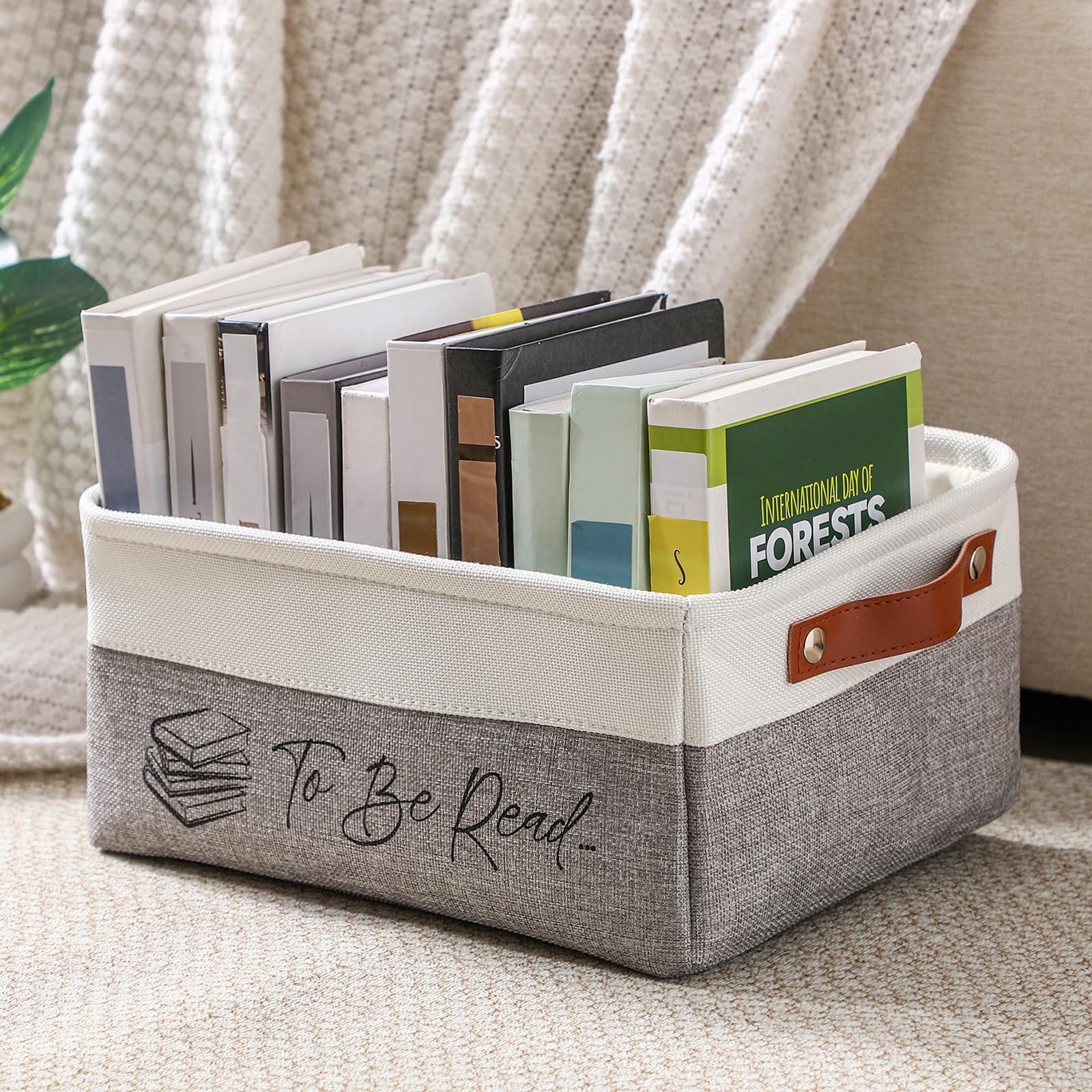 Book Lover Gifts TBR Book Storage Basket to Be Read List Storage Bin Bookish …