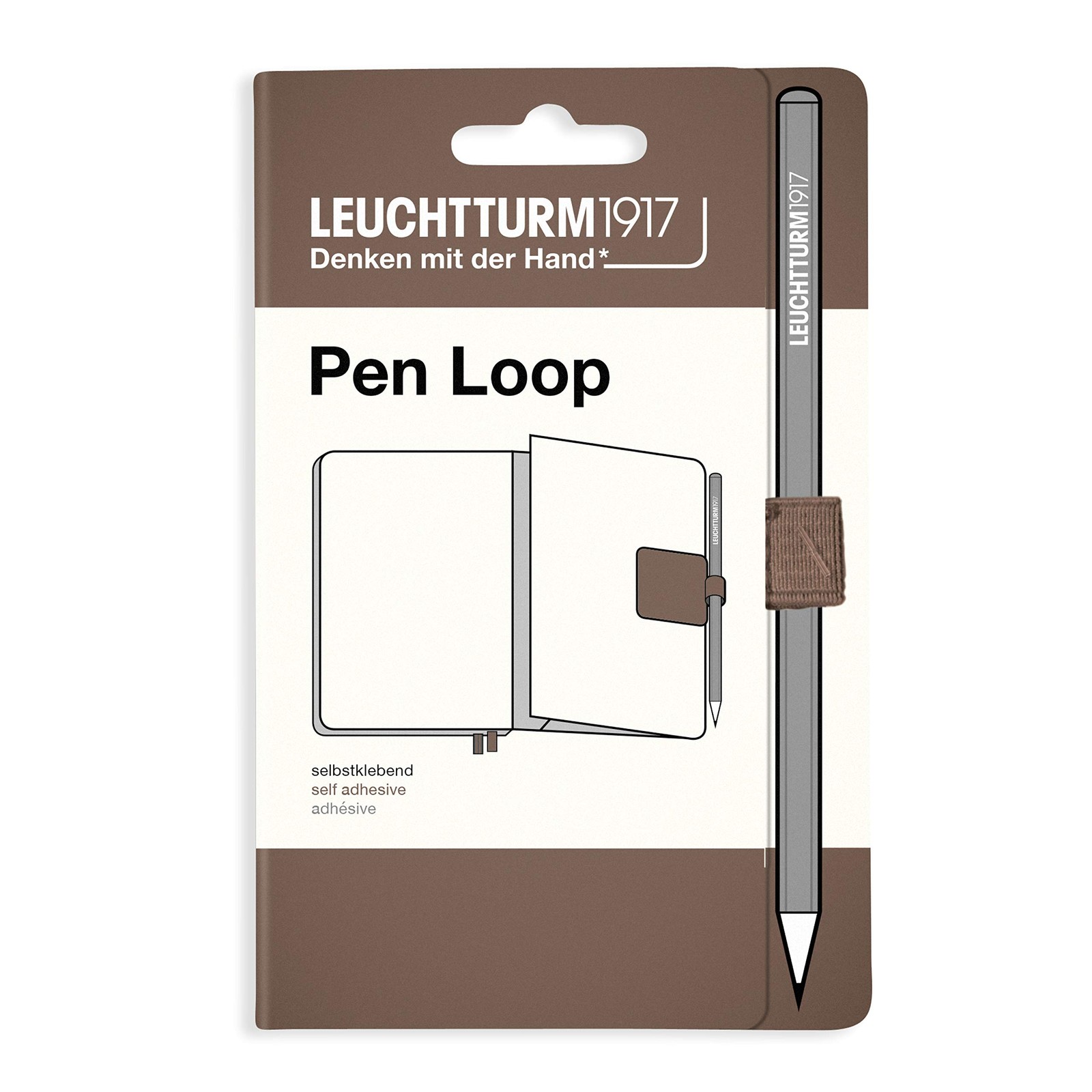 Self Adhesive Pen Loop Elastic Pen Holder (Warm Earth)