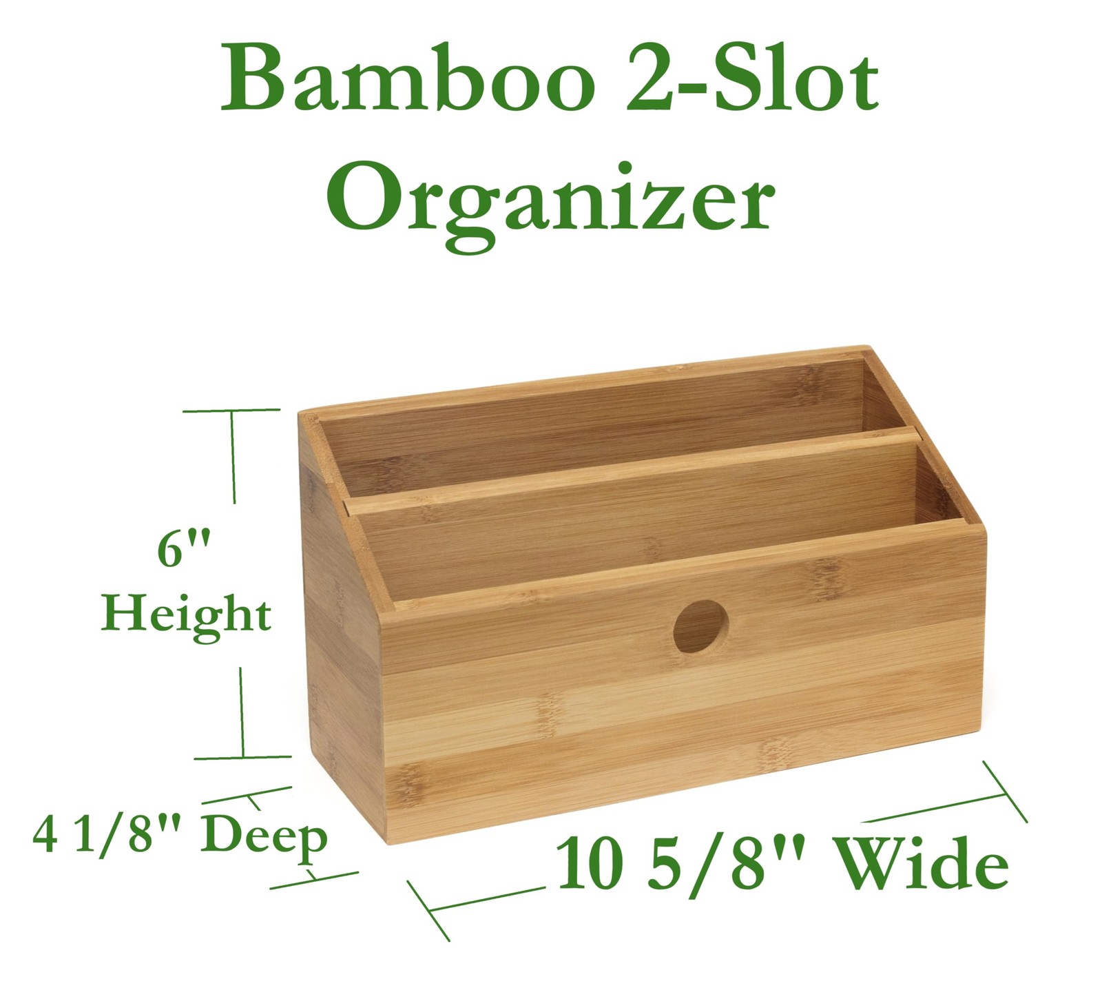 Lipper International 808 Bamboo Wood 10 5/8″ x 4 1/8″ x 6″,