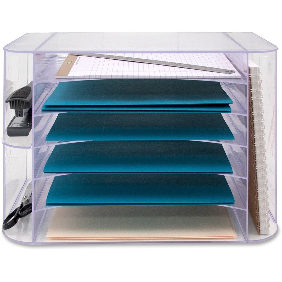 Sparco SPR86880 Jumbo Desk Sorter 12.3″H x 18.1″W Clear