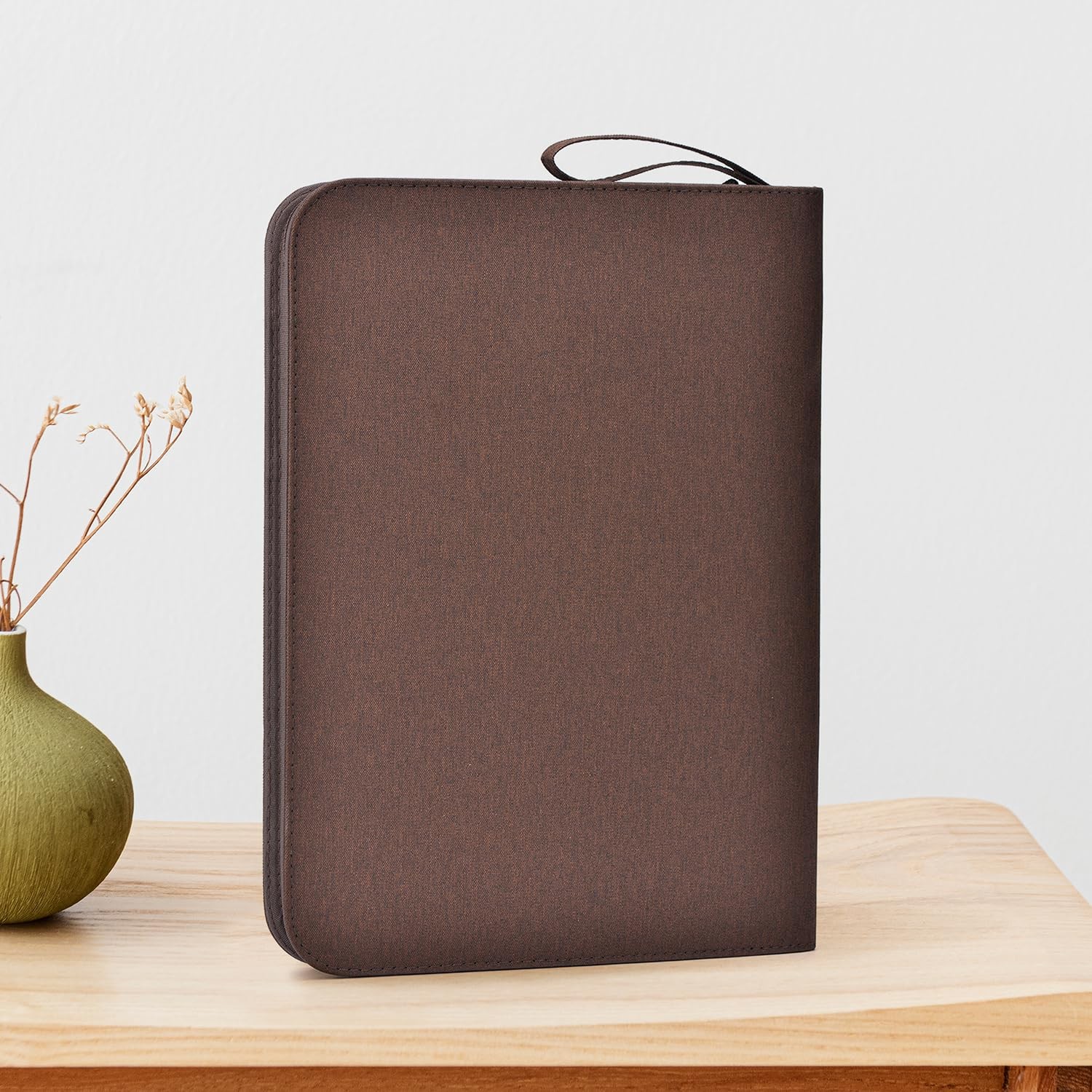 48 Fountain Pen Case Coffee Organizer Bag, Waterproof Canvas Pen Display Hold…