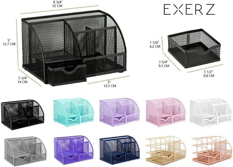 Stylish White Powder Coated Desk Organizer – Perfect for School or Office