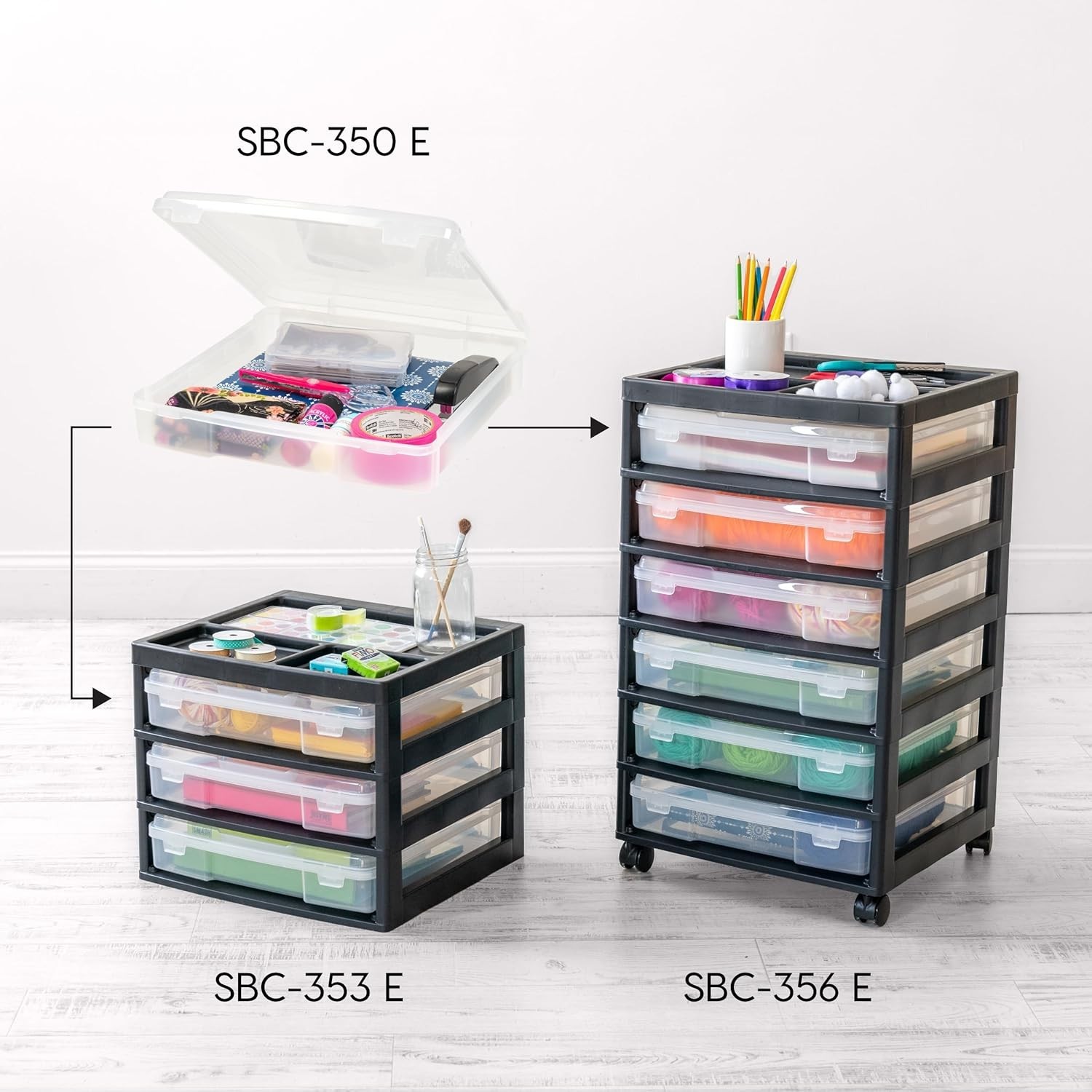 Fits 12″ x 12″ Paper, 3-Tier Desk Top Storage Unit with Organizer Top, for Of…