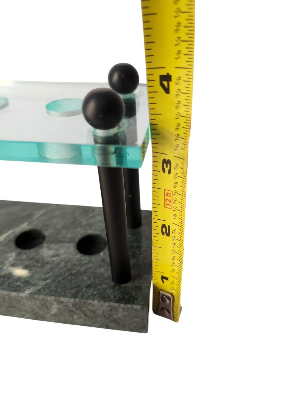 Marble like material holder for accessories writing pens or barware holder desk