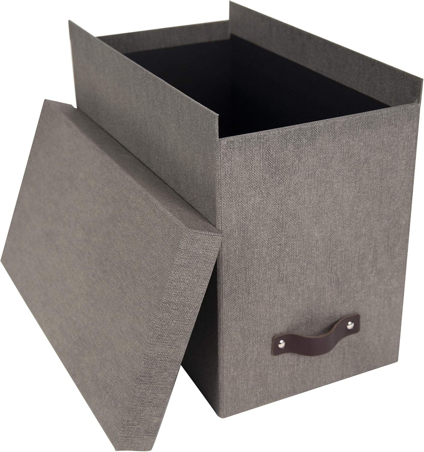 Bigso John Desktop File Box | File Storage Box for Paperwork | Grey