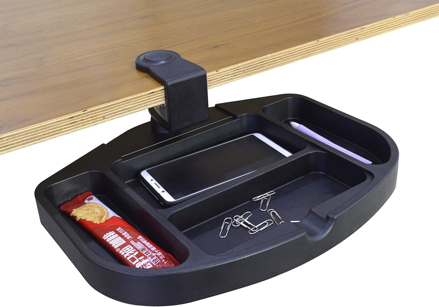 Screw-On Under Desk 360-Degree Swivel Drawer Perfect Office Storage Accessory